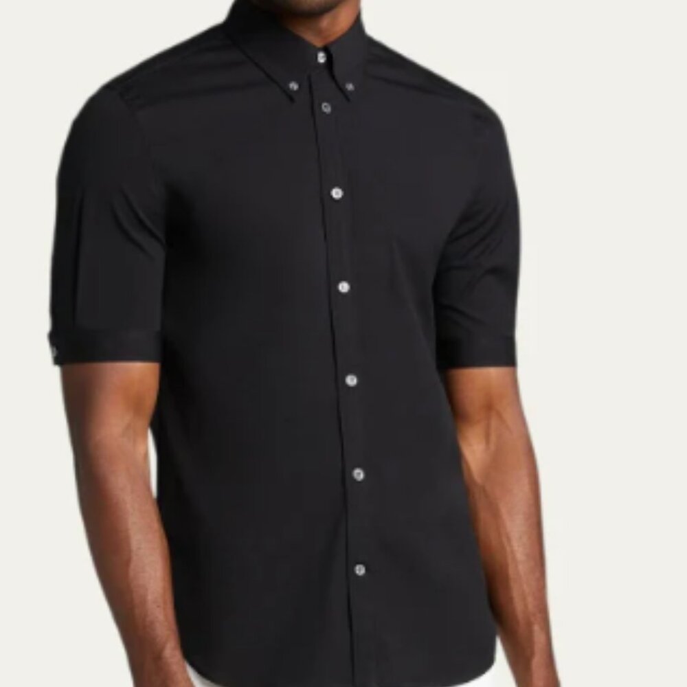 Alexander McQueen Brad Pitt cotton-blend poplin shirt